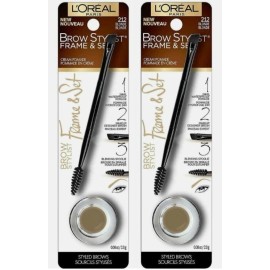 L'Oréal 2x L'Oreal Paris Brow Stylist Sculpting Frame And Set, #212 Blonde
