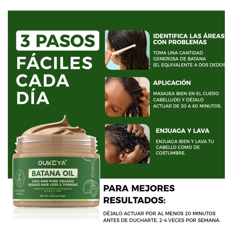 Mascarilla Capilar Oukeya Con Aceite De Batana 150g