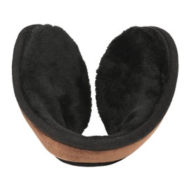 Surblue Unisex Fleece Earmuffs Foldable Ear muffs Winter Outdoor Ear Covers for Men Women，Brown