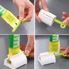 LIDOUK 3 Pieces Rolling Tube Toothpaste Squeezer (Mix Color) Toothpaste