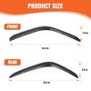 4 PCS Front & Rear Fender Flares Fender Trim Extension