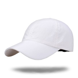 WHITE FANG CA012 Hat, Mesh Cap, Plain, Golf, Running, Sports, Men's, Women's,