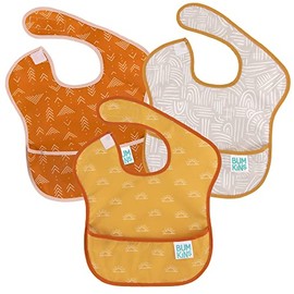 Bumkins SuperBib, Baby Bib, Waterproof, Washable Fabric, Fits Babies and Toddlers 6-24 Months - Desert Boho (3-Pack)