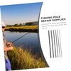 Kisangel Quick Fishing Rod Repair 6pcs Carbon Fiber Fishing Rod