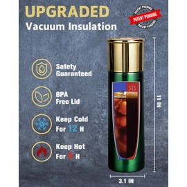 Christmas Hunting Gifts for Men Who Have Everything - 25oz Cool Green Shotshell Tumbler - Dad Mens Gifts for Christmas - Birthday Gifts for Hunters - Unique Mens Stocking Stuffers for Hunting Lover