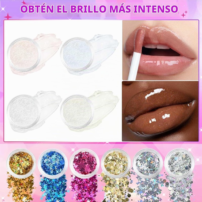 Jcoos Kit de fabricación de brillo de labios, juego de