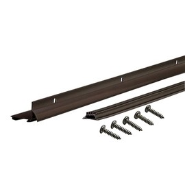 M-D Building Products 81927 36 in. Bronze Aluminum L-Shape Commercial Screw-on Under Door Seal