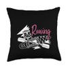 Rowing Lover Funny Sorry Can't Rowing Rower Boat Graphic Throw
