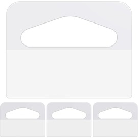 El Galeón Hang Tabs Perchas Adhesivas para Exhibición, Colgadores Autoadhesivos Tipo Cola de Pato, Ganchos para Colgar Productos en Blíster o Bolsa 4.5 x 4 CMS – Pack 1000 Piezas