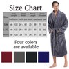 Inner Wish Mens Plush Fleece Robe, Cozy Warm Bathrobe Fuzzy