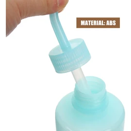 Botellas Exprimibles para Pestañas 250ml, Set de 3 Unidades en Abs, Botella a Prueba de Fugas Boquilla Estrecha para Limpieza y Riego Preciso en Cuidado de Pestañas