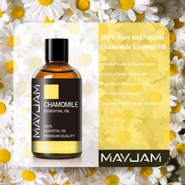 MAYJAM Essential Oil, Chamomile 3.38 fl oz (100 ml) Aroma Oil, Natural Chamomile Oil, Aroma Gift