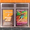 Card Slabs Acrylic Card Sleeves, PSA Format, 2 Card Stands,