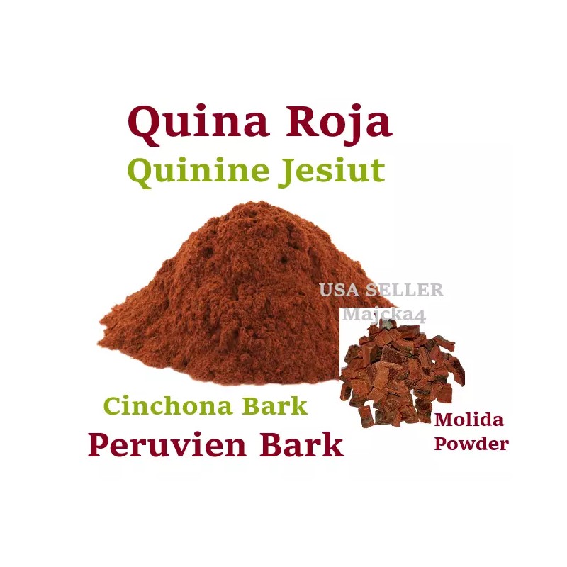 majcka4 QUINA ROJA MOLIDA 1 oz Hierbas Cinchona Bark fine