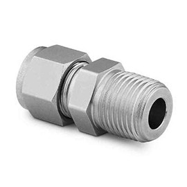 SWAGELOK SS-810-1-12 1/2 IN. TUBE OD X 3/4 IN. MALE NPT, MALE CONNECTOR, STAINLESS STEEL, TUBE FITTING