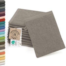 Zollner Set of 10 Flannels, Cotton, 16 x 21 cm, 064