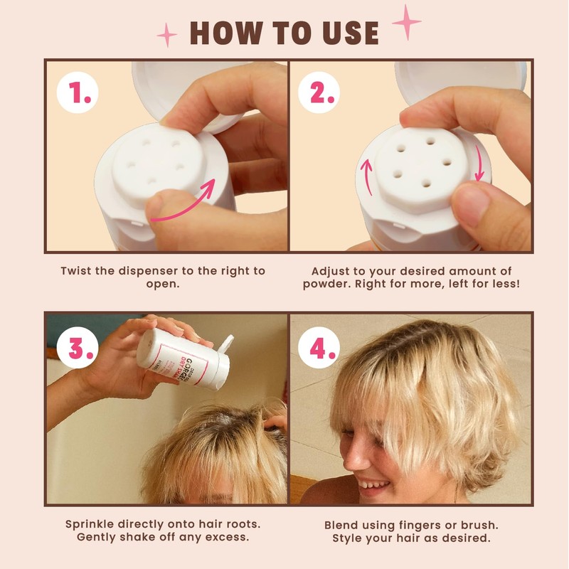 Handmade Heroes Dry Shampoo and Brush Kit, Non Aerosol Volumizing