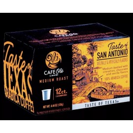 Cafe Ole Taste of San Antonio single serve K Cups Coffee 12count box *FRESH*