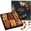 Nuts Gift Basket Arrangement Platter, Gourmet Food Snack Box, Healthy
