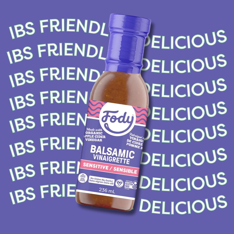 Fody Foods Balsamic Vinaigrette Salad Dressing, 8 Oz, Garlic and