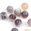 Gem-Inside 12mm Round Botswana Agate Beads Strand 15 Inches by