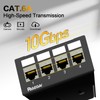 PBAEGAV Patch Panel 4 Port with 4pcs Cat6A Keystone Jack【EC