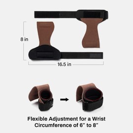 Padded Weight Lifting Straps Deadlift with Wrist Support, Gym Gloves for Weightlifting and Workout, Grips Hand Men Women (1 Pair)