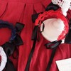 TQUXNGA Anime-Dienstmädchen-Stirnband für Mädchen, Rüschen-Spitzen-Stirnband mit Schleife, ComicShow, Maskerade-Haarband
