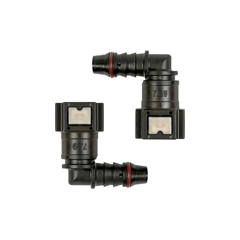 2 Pcs Fuel Quick Coupler Fuel Quick Connector 90 Degree