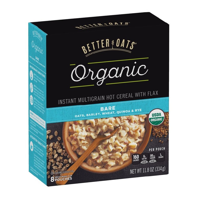 Post Better Oats Organic Instant Oatmeal with Flax Seeds and