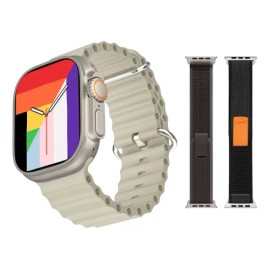 Smartwatch Hk11 Ultra3 2026 Premium Amoled 49mm Titanio  Deepseek  Ai Robot  Bluetooth  Tws                                                           
