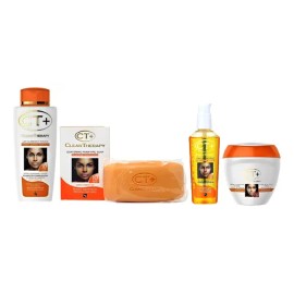 Kit Ct Clear Therapy Crema Piel Aclarante Suero Jabon Locio                                                                                           