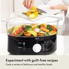 BELLA Two Tier Food Steamer with Stackable Baskets & Removable