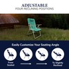 Caribbean Joe Folding Beach Chair, 4 Position Portable Backpack Foldable