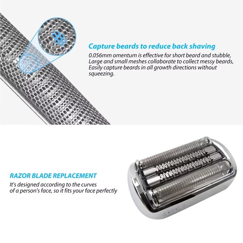 92S Series 9 Electric Shaver Head Replacement Cassette, Compatible Fit