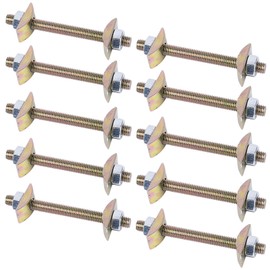 Worktop Connector, 110 mm, M8 Table Tops and Worktops, Plate Connector, Furniture Connector, Connection Accessories, Set of 10