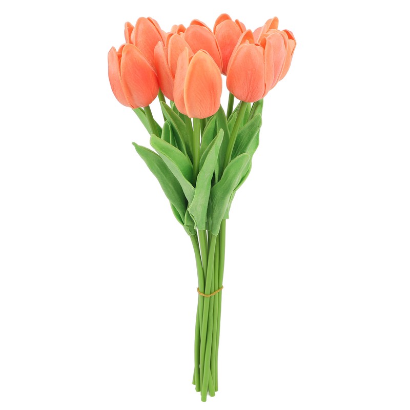 10pcs Artificial Tulip Flowers High Simulation Flowers Decor for Living
