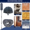 3 Pack 20+ Feet High Reach Grey Microfiber Feather Duster