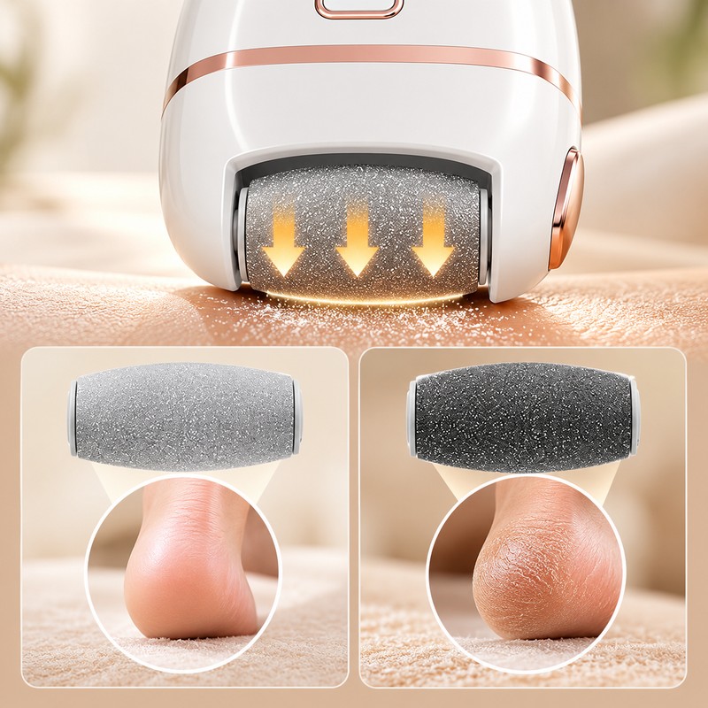 Rechargeable Electric Foot File for Callus Care – Cordless Dead