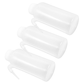Gatuida 3pcs Refillable Wash Bottles with Narrow Spout for Eyelash Cleaning and Watering Lightweight Plastic Squeeze Bottles for Multiple Uses