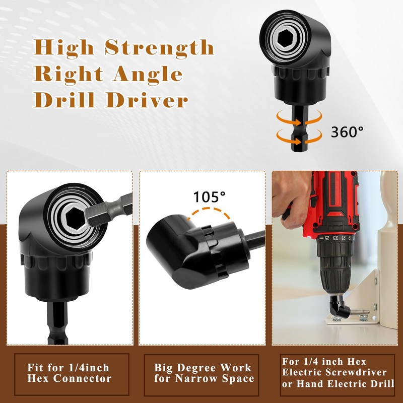 Anglekai 18PCS Bit Holder Cool Gadgets, 11P Drill Bit Holder