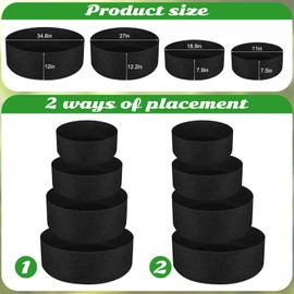 BOUTICOL 4 Tiered Fabric Strawberry Planter Strawberry Tower Planter Stackable Planters Strawberry Grow Kit