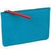 Prime Hide Ladies Leather Zipped Pouch - Sky Blue