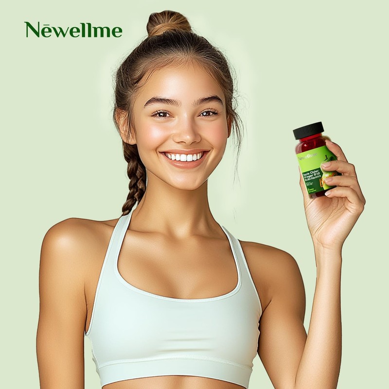 NEWELLME Sugar-Free Apple Cider Vinegar (ACV) Gummies with The Mother