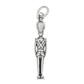 LGU Sterling Silver Oxidized 3D English Soldier Charm