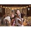Western Cowboy Backdrop West Rustic Wooden House Farm Barn Door