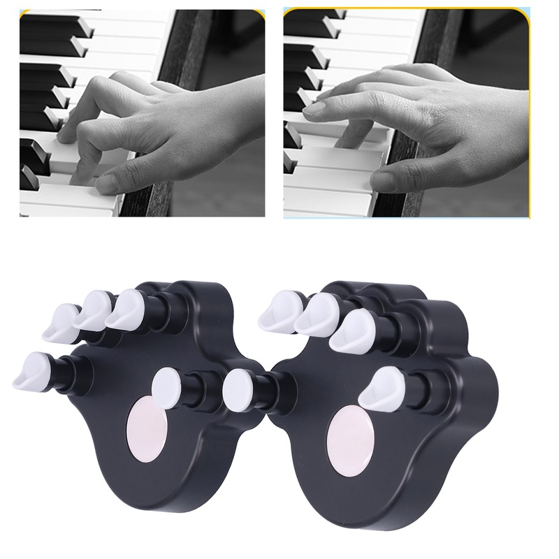 2Pcs Piano Finger Trainers ABS Silicone Hand Correctors Orthotic Tools