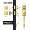 Mensarix Front Door Handle and Deadbolt Set, Gold Front Door