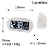 LANDEX YT5313 Alarm Clock, USB Powered, Non-Radio Waves, Date Display,