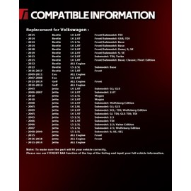 Torchbeam Front Struts Amortiguadores Delanteros Shocks Absorber Replacement for Volkswagen Eos 2007-2011 172311 * 2